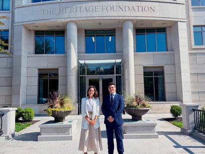 Nuestros alumnos inician su estancia formativa en The Heritage Foundation