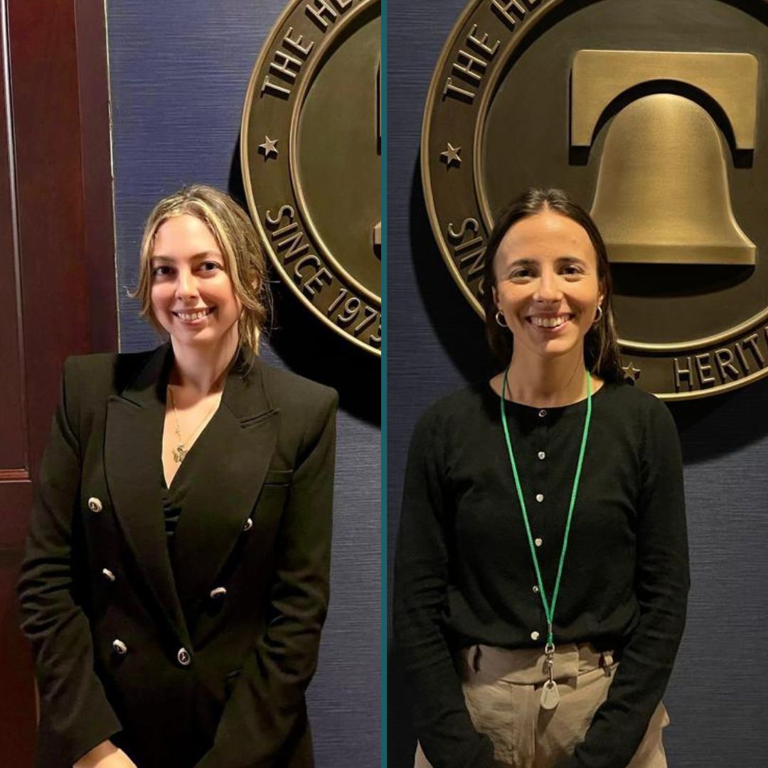 Nuestras alumnas comienzan su estancia formativa en The Heritage Foundation